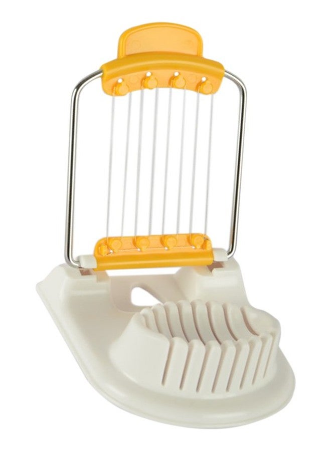Kai Japan Stainless Steel Egg Slicer, White & Yellow - Image 3